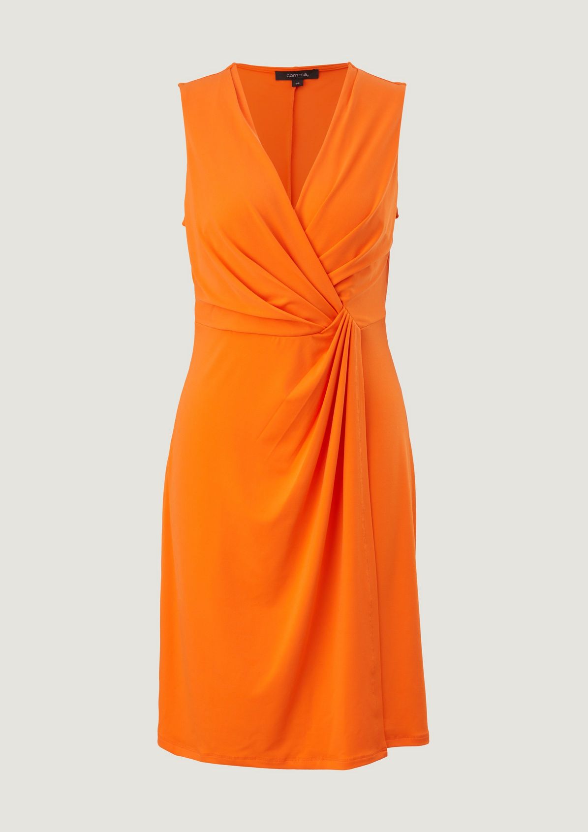 Midi dress with a wrap-over effect from comma