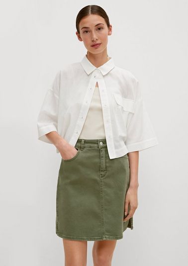 Garment-dyed skirt from comma