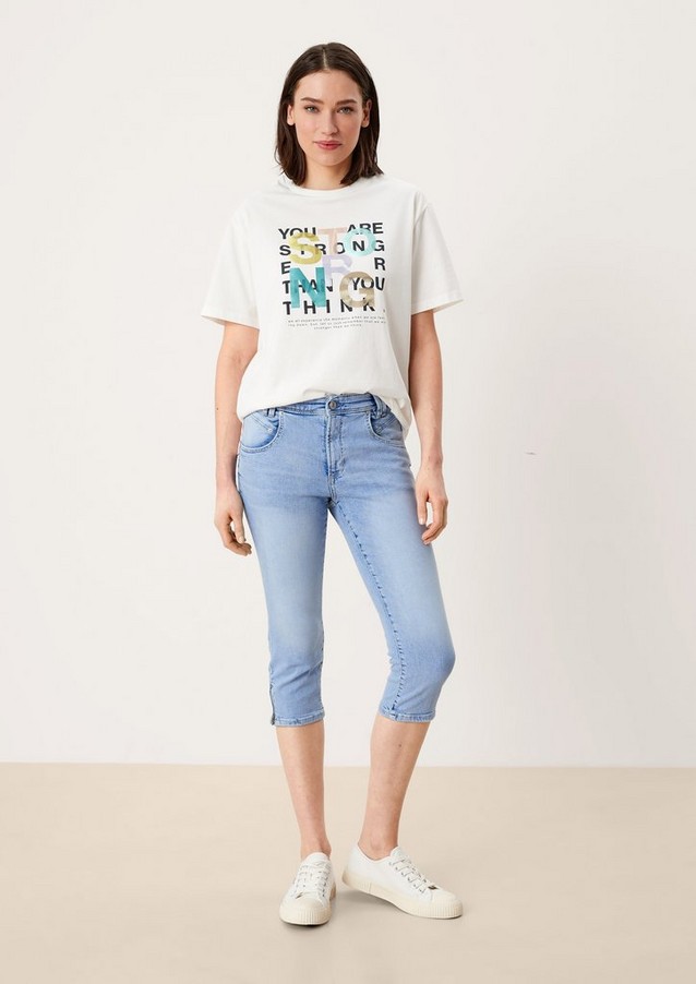 Femmes Jeans | Slim : corsaire en jean - IT76417