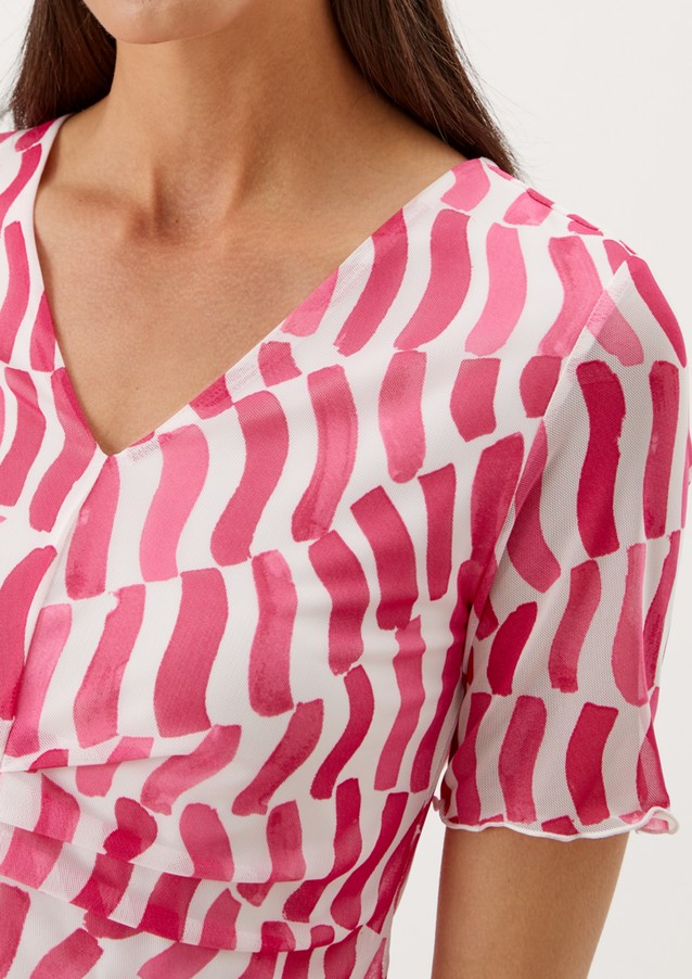 Femmes Shirts & tops | T-shirt en mesh à imprimé all-over - FN95216