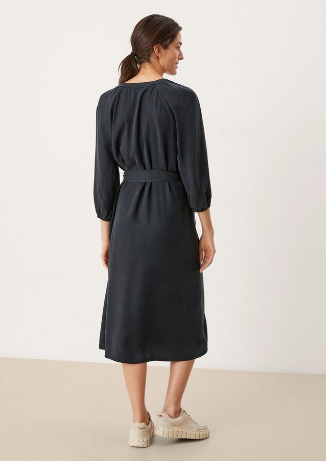 Femmes Robes | Robe longueur midi en lyocell - SG04211