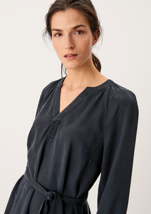Femmes Robes | Robe longueur midi en lyocell - SG04211