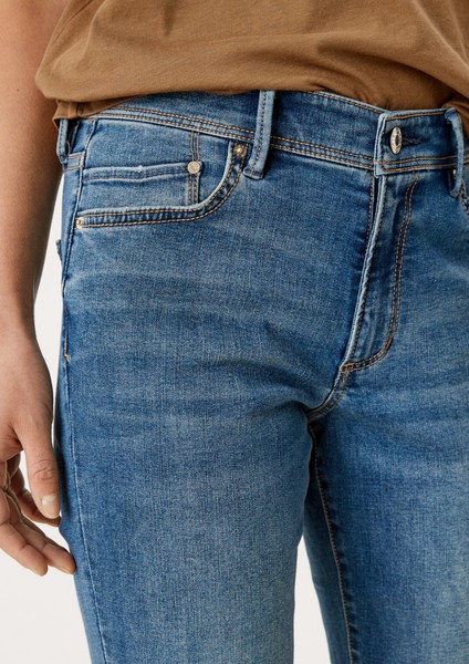 Femmes Jeans | Slim : bermuda en jean aux finitions frangées - VJ92691