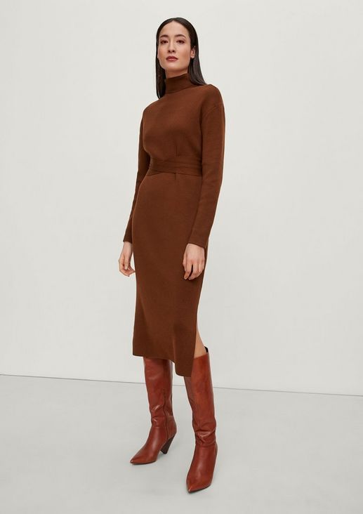 Dress with a rolled hem from comma