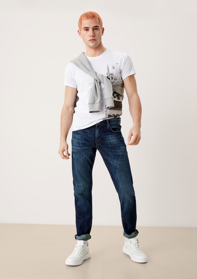 Men Jeans | Slim: vintage wash jeans - FP50806