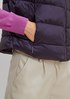 Quilted body warmer with a stand-up collar from comma