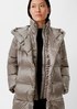 Down coat in a metallic look from comma