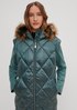 Quilted body warmer with faux fur trim from comma