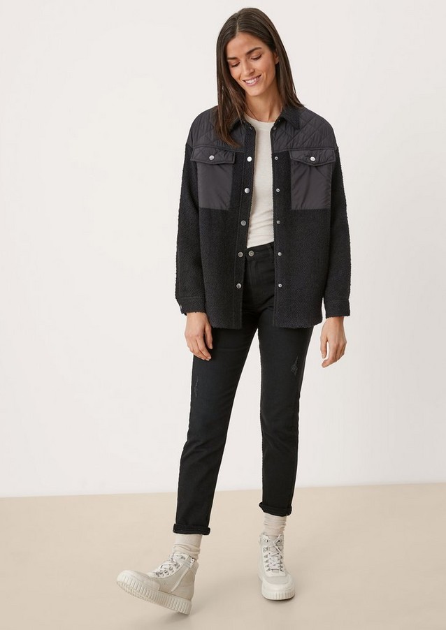 Women Jackets | Bouclé jacket in a patchwork style - WL91231
