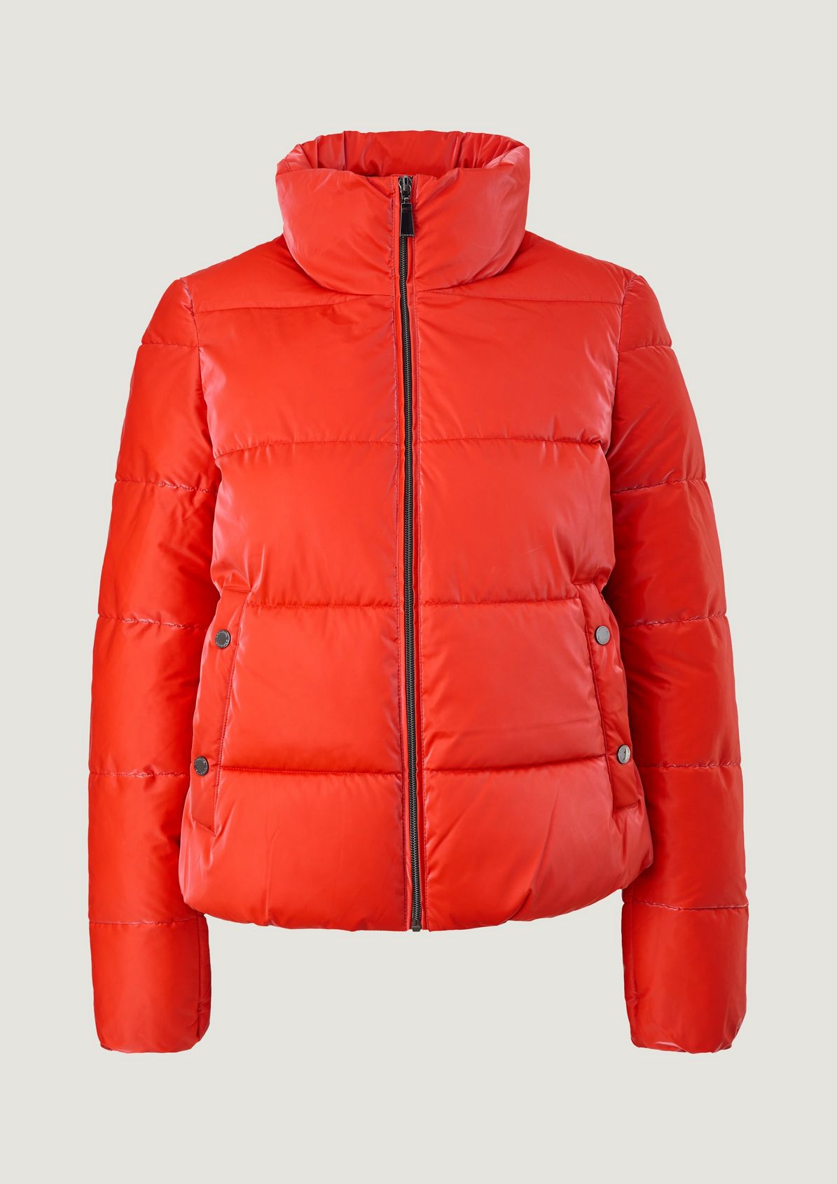 Shiny puffer jacket with a stand-up collar from comma