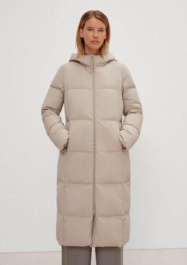 Down coat with a hood from comma