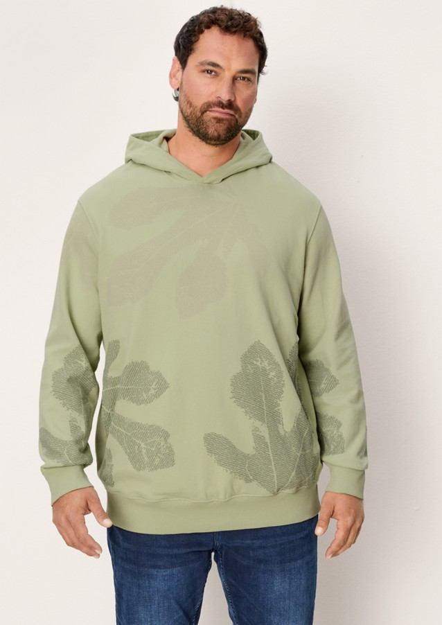 Men Big Sizes | Hoodie with an all-over print - YI28071