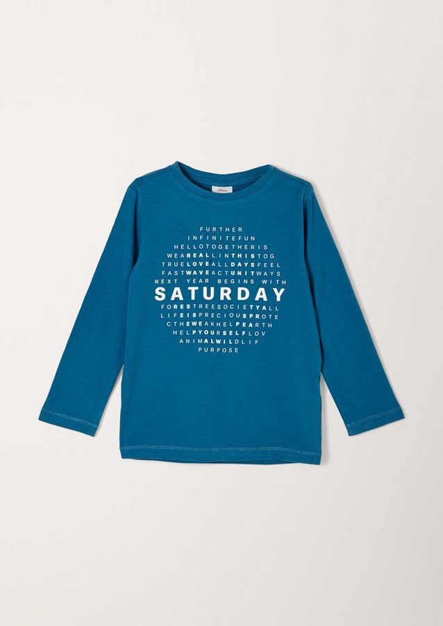 Junior Kids (sizes 92-140) | Long sleeve top with printed lettering - TN64214