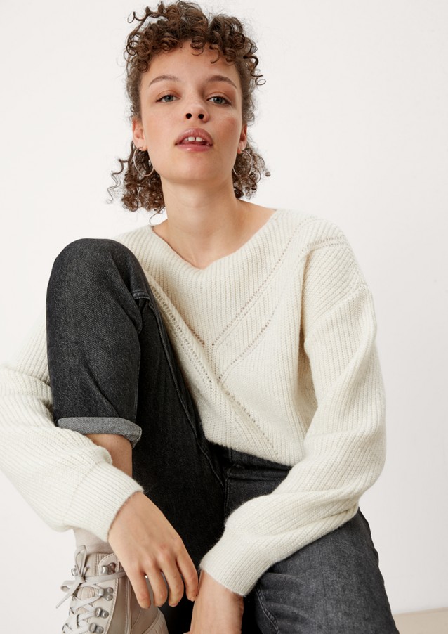 Women Jumpers & sweatshirts | Knit jumper with glitter details - FQ46323
