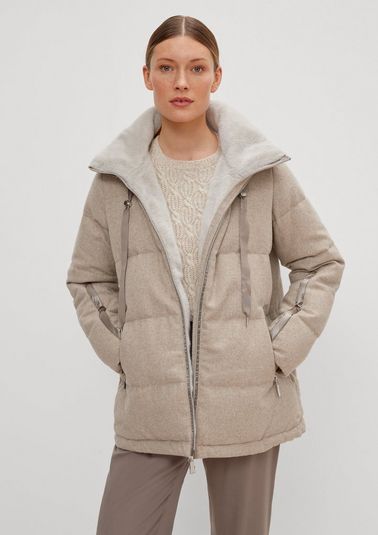 Wool blend down jacket from comma