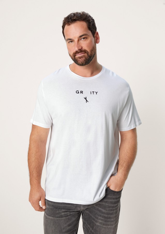 Men Big Sizes | T-shirt with printed lettering - LP70668