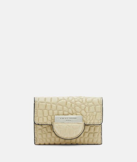 Compact purse with crocodile embossing from liebeskind