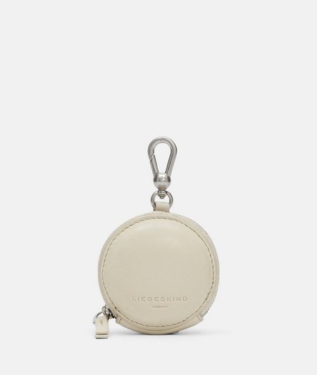 Circular, padded leather pendant from liebeskind