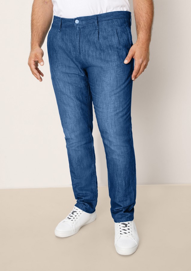 Herren Big Sizes | Relaxed: Jeans aus Leinenmix - CG08030
