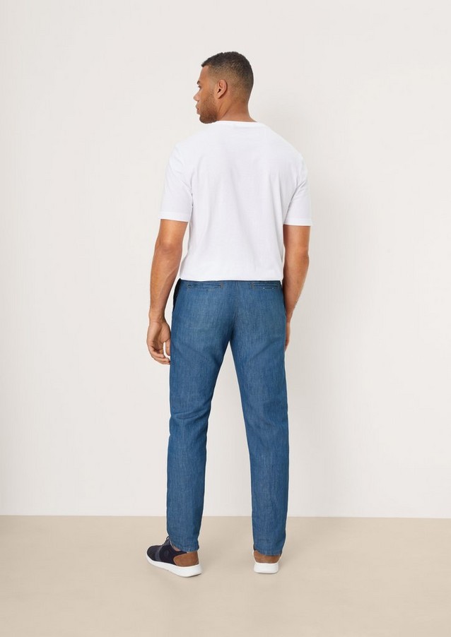 Men Tall Sizes | Relaxed: linen blend chinos - ZF23930