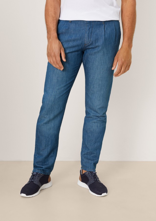 Men Tall Sizes | Relaxed: linen blend chinos - ZF23930