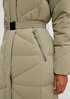 Quilted coat with belt from comma