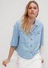 Denim-look cropped top from comma