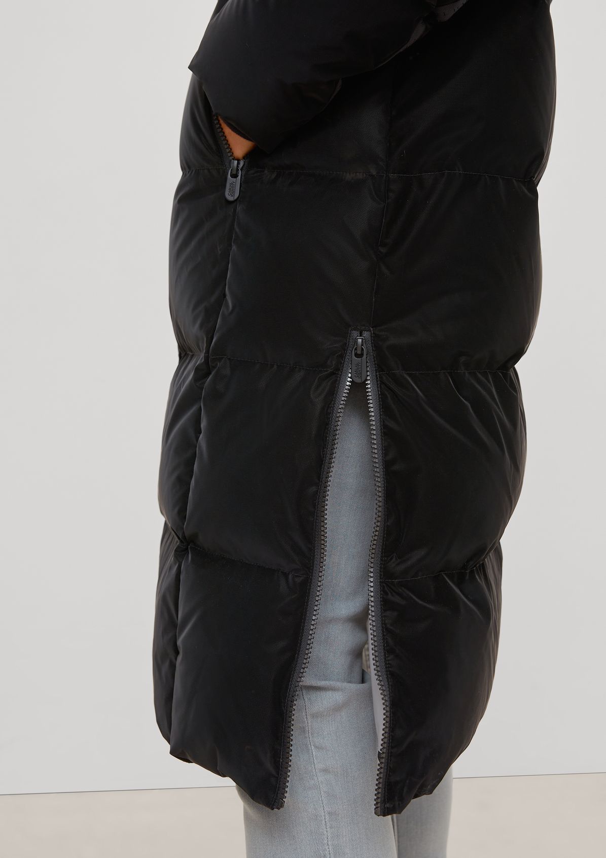 Down coat in a coated look from comma