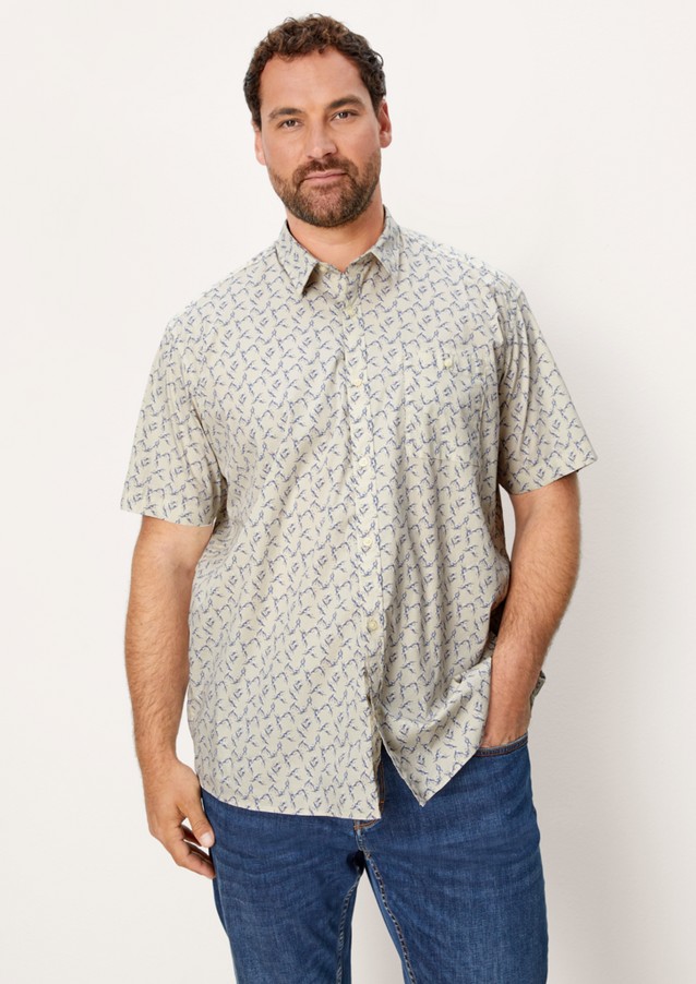 Men Big Sizes | Regular: short sleeve shirt with a breast pocket - FI86965