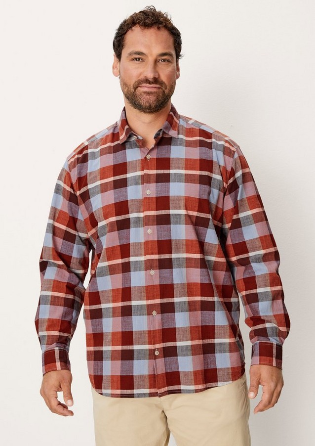 Men Big Sizes | Regular: shirt with a check pattern - QP72121