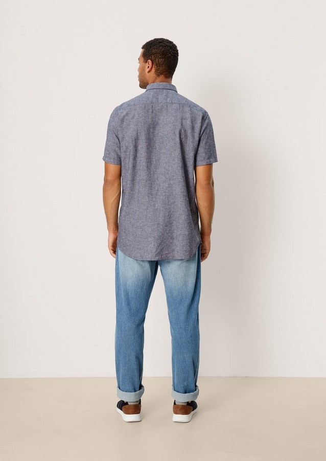Hommes Tall Sizes | Tall Size : chemise en lin mélangé - VS54926