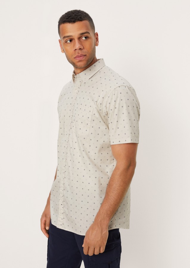 Hommes Tall Sizes | Chemise à manches courtes à imprimé minimaliste - VR72182