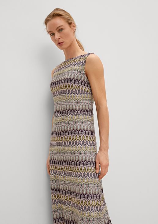 Maxi dress with an artisanal pattern from comma