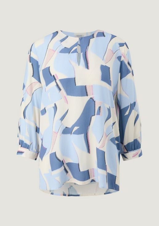 Viscose blouse with a cut-out from comma