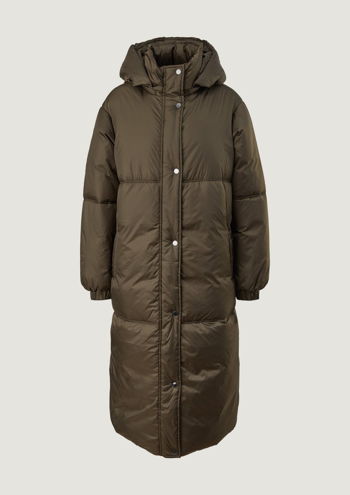 Quilted coat with detachable hood from comma