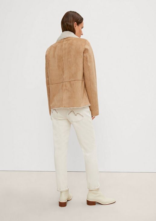 Faux leather reversible jacket from comma