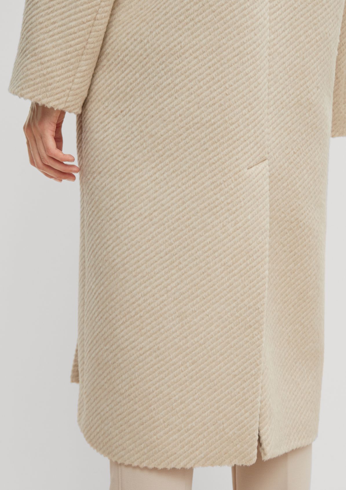 Coat with a textured pattern from comma