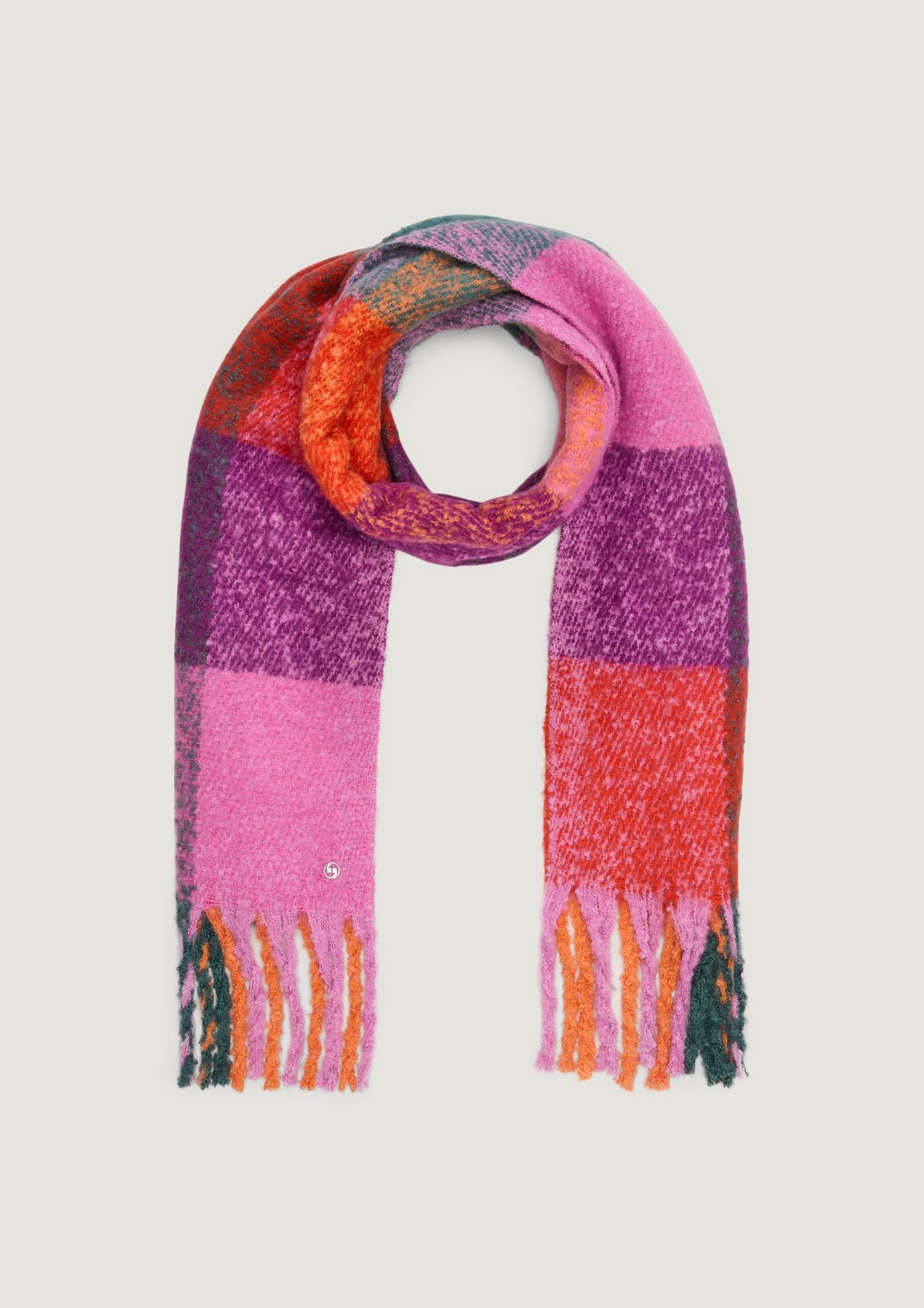 Scarf with thick fringing from comma