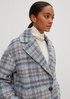 Checked wool blend coat from comma