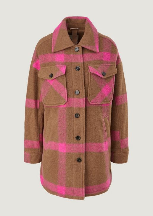 Wool blend shirt jacket from comma