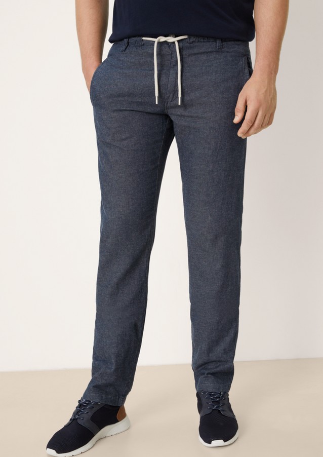 Hommes Tall Sizes | Pantalon en mélange de coton et lin - FL10580
