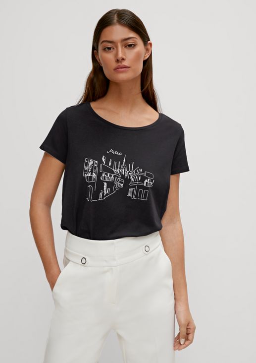 T-shirt en modal mélangé de Comma