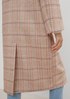 Oversized coat with a checked pattern from comma