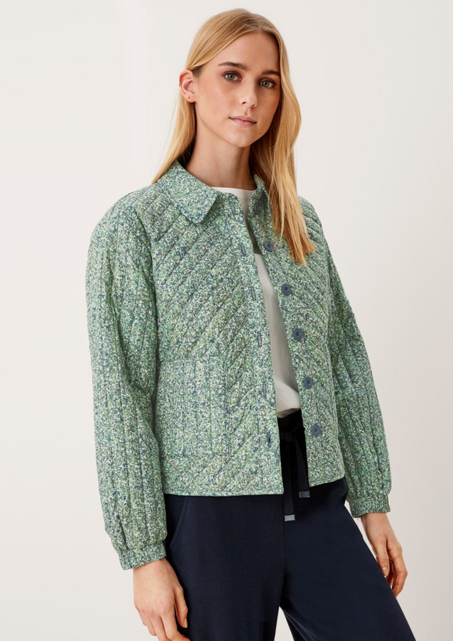 Women Jackets | Quilted blazer jacket - OO59612
