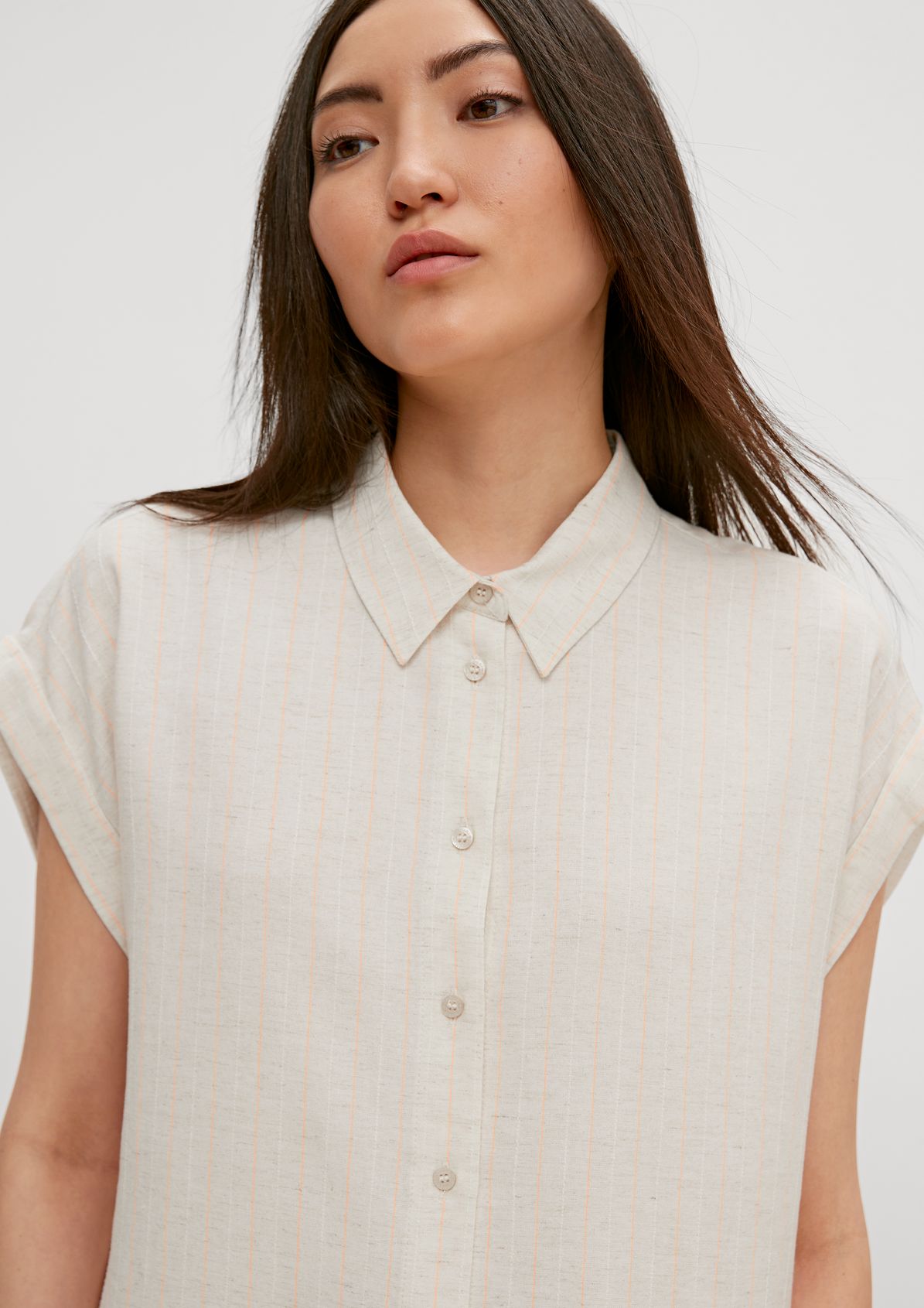 Linen blend blouse from comma