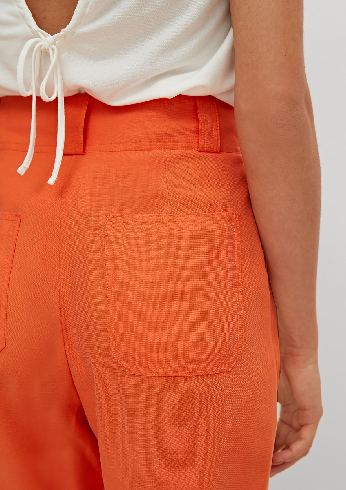 Regular fit: trousers with patch pockets from comma