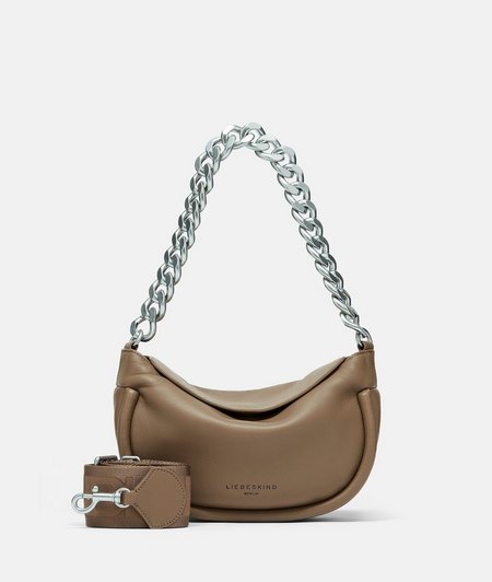 Leather bag with a chain strap from liebeskind