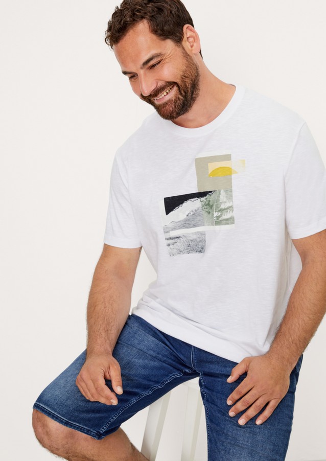 Herren Big Sizes | T-Shirt mit Frontprint - AW00706