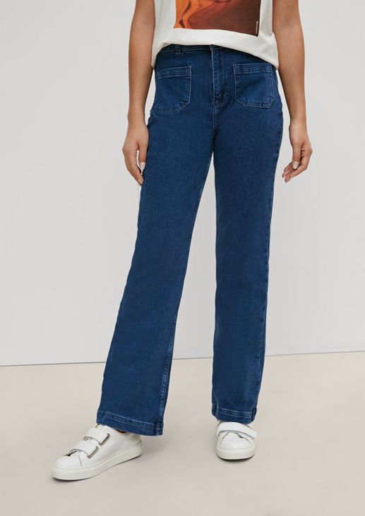 Regular: flared jeans from comma