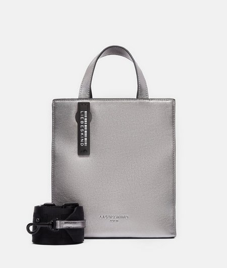 Small leather handbag in a metallic look from liebeskind